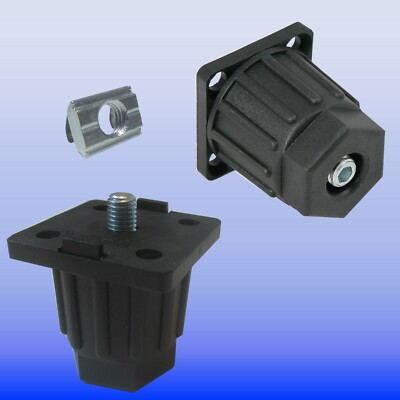 Stellfuß Hubschrauber einstellbar Nut 8 für Alu Profil Nutprofil 30 Nut 8 BP30N8