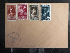 1942 Belgium Cover Waffen SS Foreign Legion Volunteer Stamps Feldpost