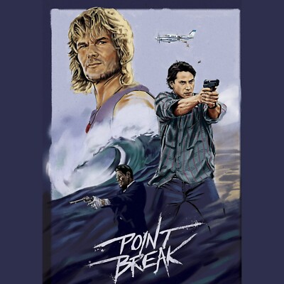 Point Break 3D Printed Custom Head Sculpt Unpainted