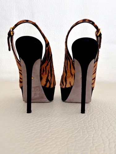 Sergio Rossi animal print slingback heels Sz.IT/EU 39, US 9 - Picture 10 of 15