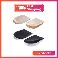 2 Pairs 3 Layers Medial Lateral Heel Wedge Silicone Insoles - Corrective Adhes