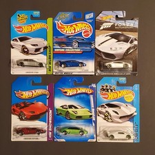 6 Hot Wheels HW SHOWROOM LAMBORGHINI Aventador J, Murcielago, Sesto, Diablo 