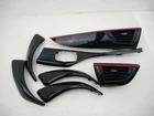 BMW 1 2 SERIES F20 F21 F22 INTERIOR TRIM SET PIANO BLACK + RED OEM GENUINE
