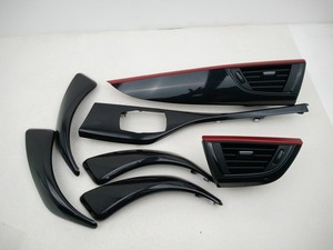 Garniture Intérieure Pour BMW 1 2 Série F20 F21 F22 F23 2012-2017 Intérieur ABS Fibre Carbone Voiture Tableau Bord Côté Sortie D'air Panneau Revêtement D'habillage Couverture Garniture(Fibre De Carbon