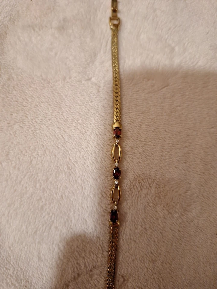 Roman Gold Bracelet With Diamonds And Rubies? Will Confirm At Jeweler Before Pur - Image 4 of 4