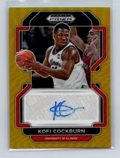 2022 Panini Prizm Draft Picks Kofi Cockburn #DP-KOF Autographs Prizms Gold #/10