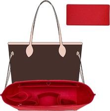 Purse Organizer Insert, Felt Zipper Bag Organizer with Base Shaper, Handbag T...
