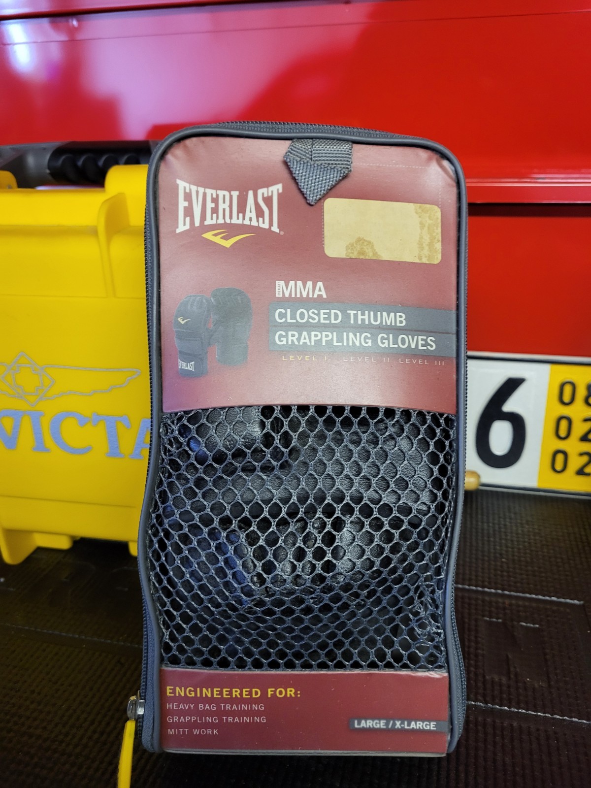 Everlast Pro Style MMA Grappling Gloves Large/XL Black