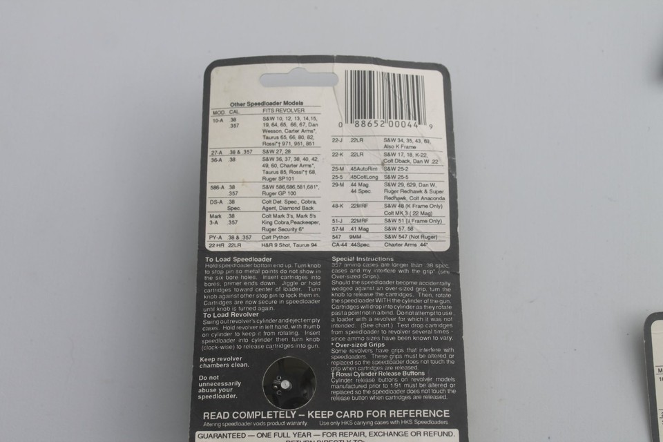 HKS model CA-44 5 shot revolver speedloaders. | eBay