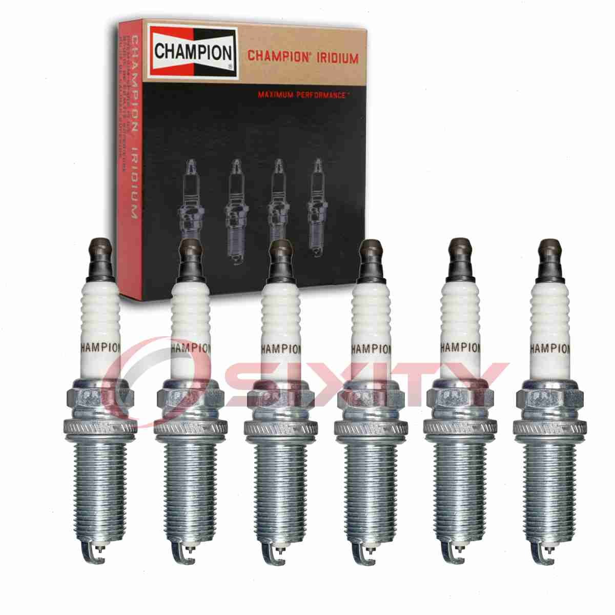 6 pc Champion Iridium Spark Plugs for 2007 Volvo XC90 Ignition Secondary  jk