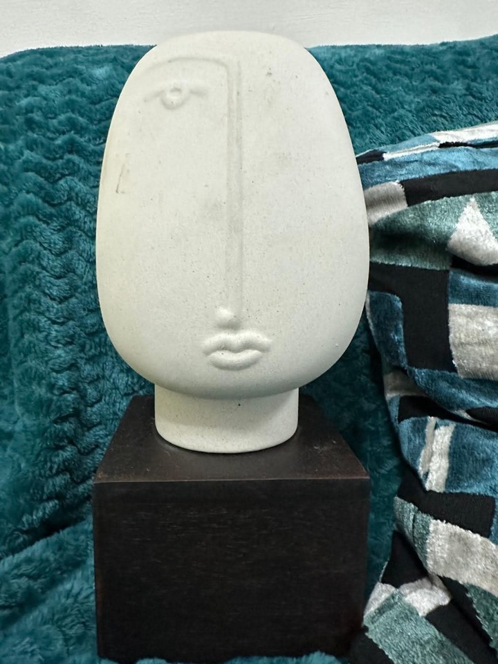 H&M Home Decor Ceramic Art Abstract Face Sculpture | eBay UK