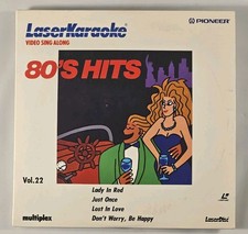 Pioneer LaserKaraoke: Video Sing Along- 80s Hits, V. 22 Laserdisc, 1991 8" LD