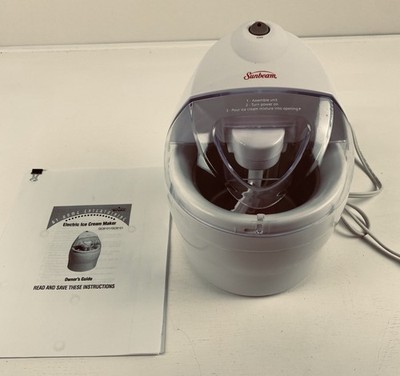 Vintage Sunbeam Electric Ice Cream Maker Model GC8101 (1 Quart Capacity)