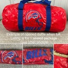 (1) Vintage Buffalo Bills Mini Duffle Bag New Old Stock W/ Winston Cigarette Zip