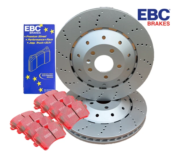 Pastillas y discos de freno delanteros Audi R8 2007-2015 EBC rojo 420615301B 420615301D Foto 4 de 4
