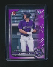 ROBBY MARTIN JR. 2022 BOWMAN PAPER PURPLE RC PARALLEL 005/250 #BP-43