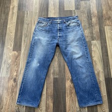 Levi's 501 Men's Jeans 501-0115 Blue actual size W36 L27 Made In USA