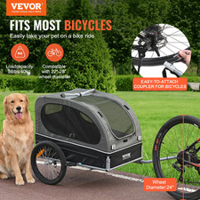 Dog Bike Trailer - Supports up to 88 lbs - Pet Cart Bicycle Carrier