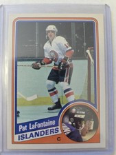 1984-85 Pat LaFontaine OPC O-Pee-Chee RC Rookie Card #129 New York Isanders. rookie card picture
