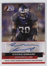 2022 Leaf Pro Set Draft Red Darian Kinnard #PSA-DK1 Auto 0l9v
