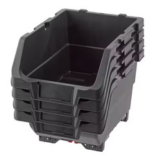 9 in. Stackable Storage Bin 4-Pack