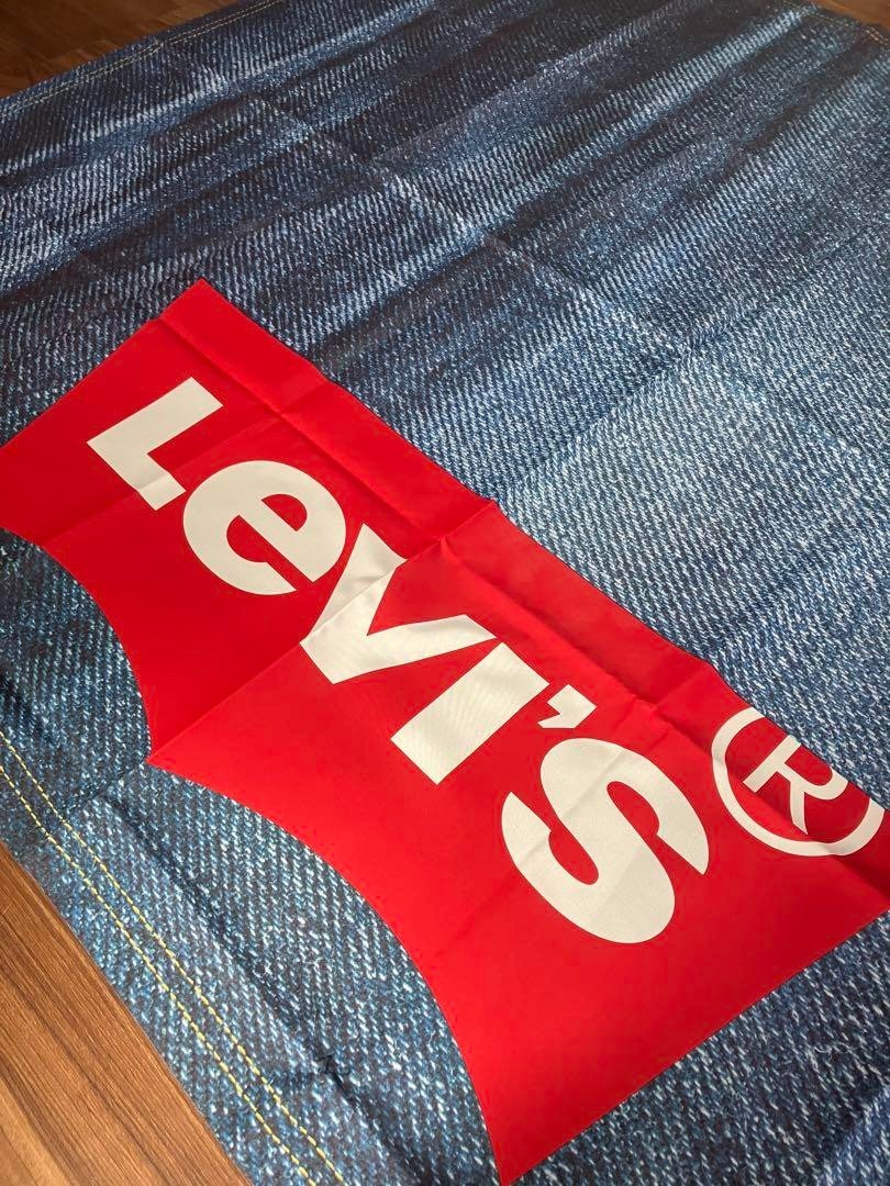 Levi's Banner tapestry Denim Design large SIZE 160 × 123cm