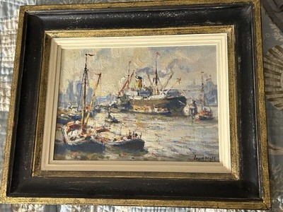 EVERT MOLL (1878-1955 Netherlands)  OIL PAINTING Signed COA Simonis & Buunk