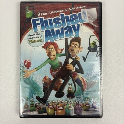Flushed Away (DVD, 2006) Widescreen DreamWorks Aardman NEW Sealed