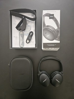 Bose QuietComfort 45 QC45 Noise Cancelling Kopfhörer Schwarz OVP + Case