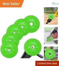Glass Cutting Disc 4.5 inch 5 Pack Ceramic Diamond Blade for Tile Glass Jade