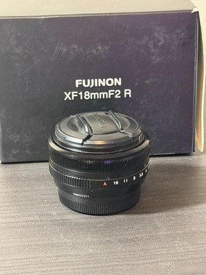 Fujifilm XF 18mm f/2 R APS-C Lens with both caps
