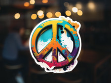Peace Sign Vinyl Decal Sticker  For Cars Trucks Vans Walls Laptops Cups