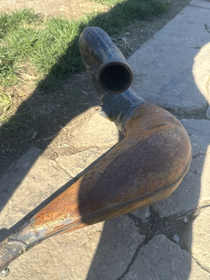 Sistema de escape FMF tubo graso y silenciador corto solo se adapta a Yamaha YZ125 2002-2004 Foto 3 de 4