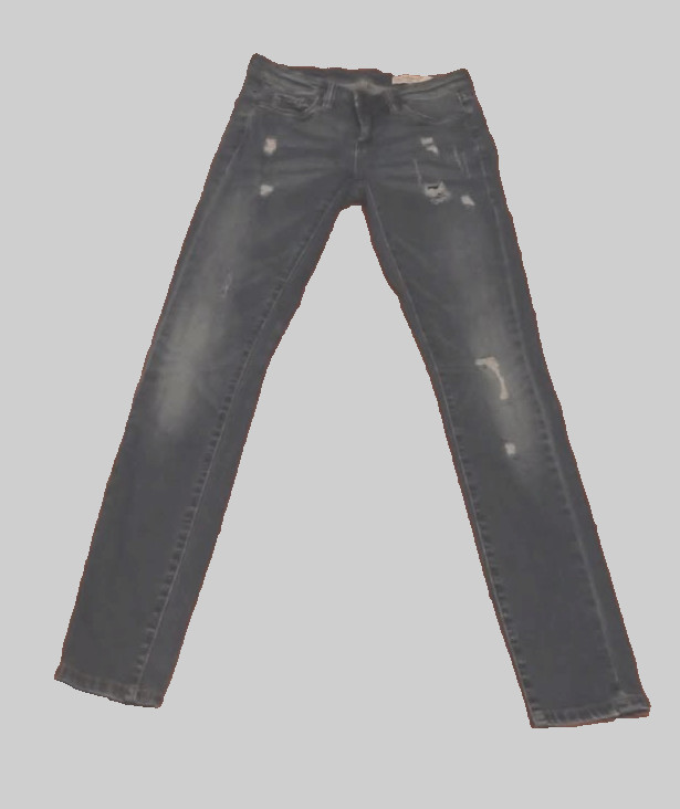 BLANKNYC Womens Skinny Classique Jeans Size 25 Destroyed Med Wash Stretch Denim