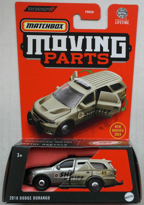 Matchbox Moving Parts 2018 Dodge Durango champagnermetallic SHERIFF Neu/OVP ´18