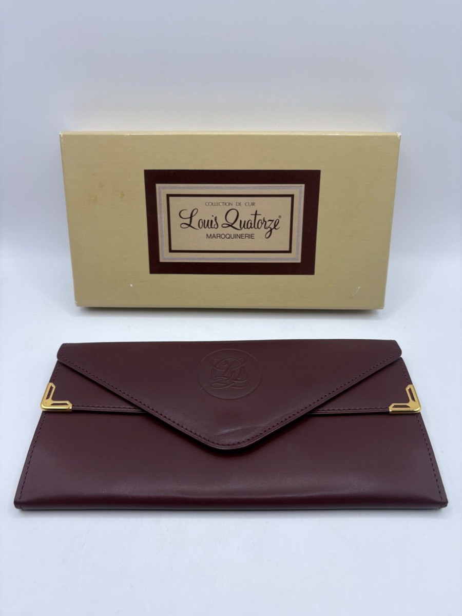 Louis Quatorze Long Wallet Bordeaux with Box Clasp | eBay