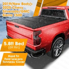 5.8FT Hard Low-pro Tonneau Cover for 2009-2025 Chevy Silverado / GMC Sierra 1500