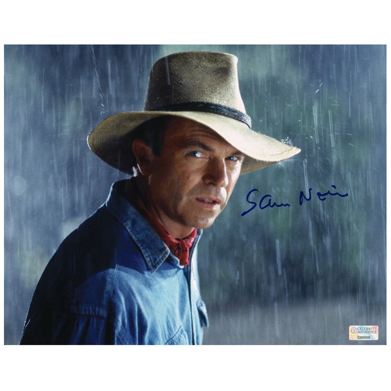 John Scanlan[ジョン・スキャンラン]写真　額付き Sam Neill Autographed 1993 Jurassic Park Alan Grant 11x14 Photo | eBay