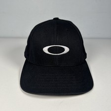 Vintage Oakley Software Hat Big Logo Baseball Cap OSFM Snapback USA XYZ Optics