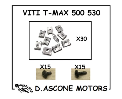 VITI E MOLLETTE X CARENE TMAX 500 530 2001 2002 003 2004 2005 2006 2007 2008