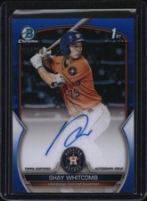 2023 Bowman #CPA-SW Shay Whitcomb Autographs Blue Refractors #/150