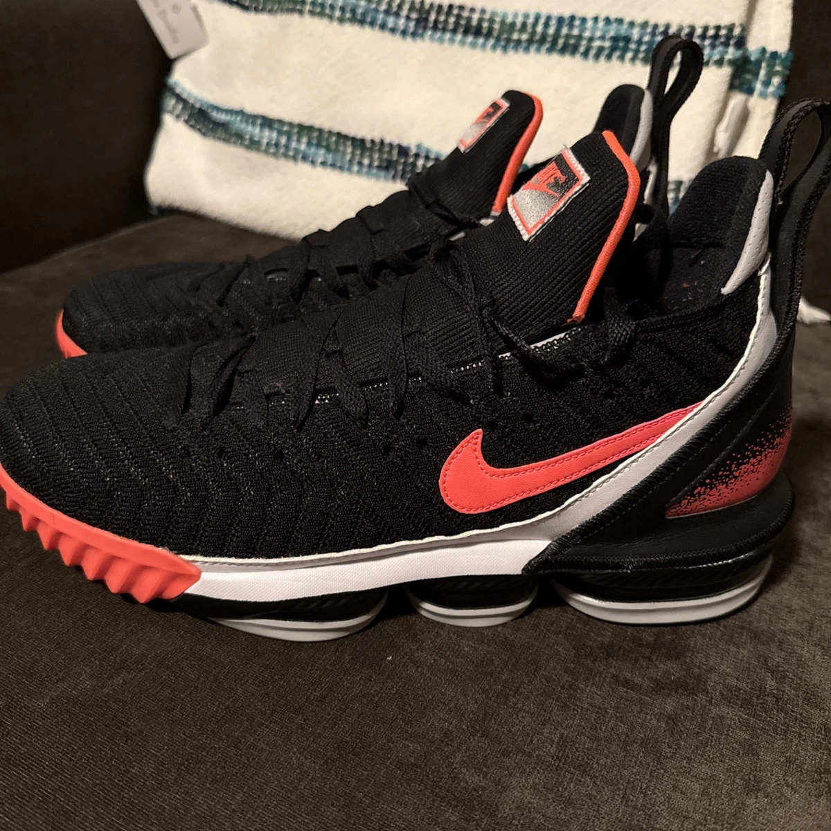 Nike LeBron 16 Tech Challenge Hot Lava Black for Sale 
