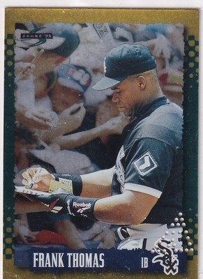 FRANK THOMAS SCORE PUNCHED GOLD RUSH PUNCH DIE CUT WHITE SOX SP #1 1995 95