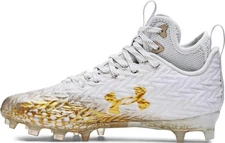Under Armour Spotlight Clone MC Womens Football Cleats White SZ 8