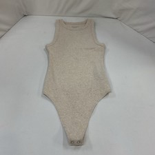 American Eagle Heathered Cream Tank Top Body Suit Size XS Everyday Fitted