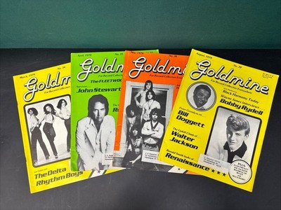Goldmine Magazine Lot of 4 1979 Nos. 34 35 36 39 MC5 Bobby Rydell Lesley Gore