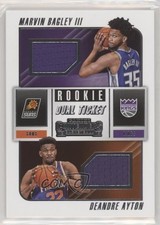 2018 Contenders Rookie Ticket Dual Swatches Marvin Bagley III Deandre Ayton 02cy