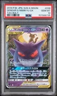 2018 POKEMON JAPANESE SUN & MOON TAG BOLT #038 GENGAR & MIMIKYU GX PSA 10