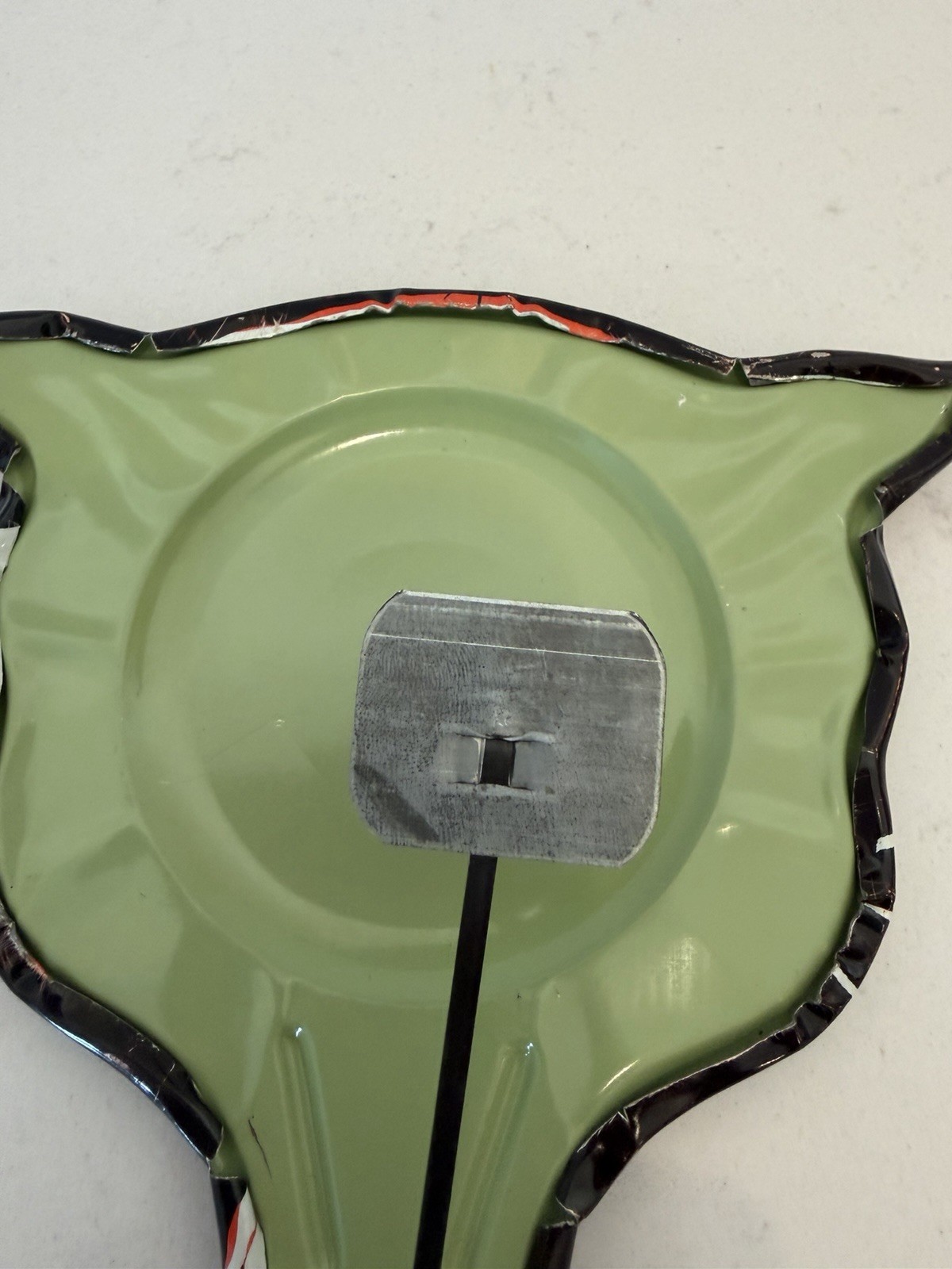 Vintage Halloween Noise Maker Black Cat Tin US Metal Toy Mfg  Co.