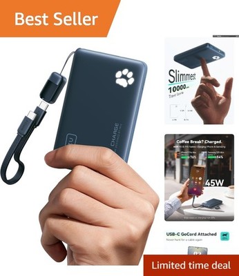 Portable Ultra Slim Power Bank - 3 Device Charger with Industry-Leading Support